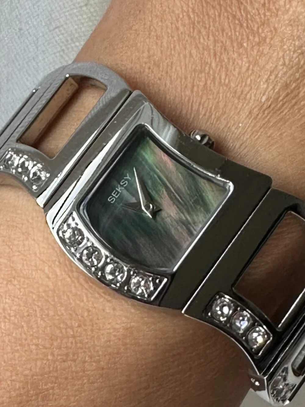 Seksy by Sekonda N4009 Mother of Pearl Swarovski Crystal Steel Watch